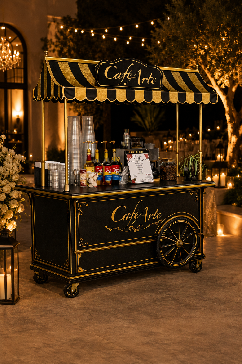 Carrito francés vintage Cafe Arte